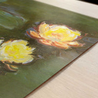 Water-lilies (1907–8) by Claude Monet – Art Print - Close-up detail of the art print
