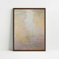 Framed Canvas - Framed canvas in dark wood color frame