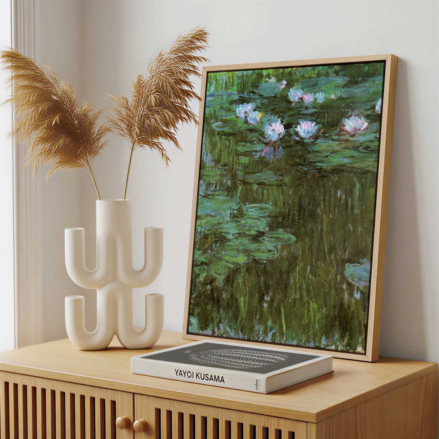 Framed Canvas - Framed canvas in a stylish interior setting