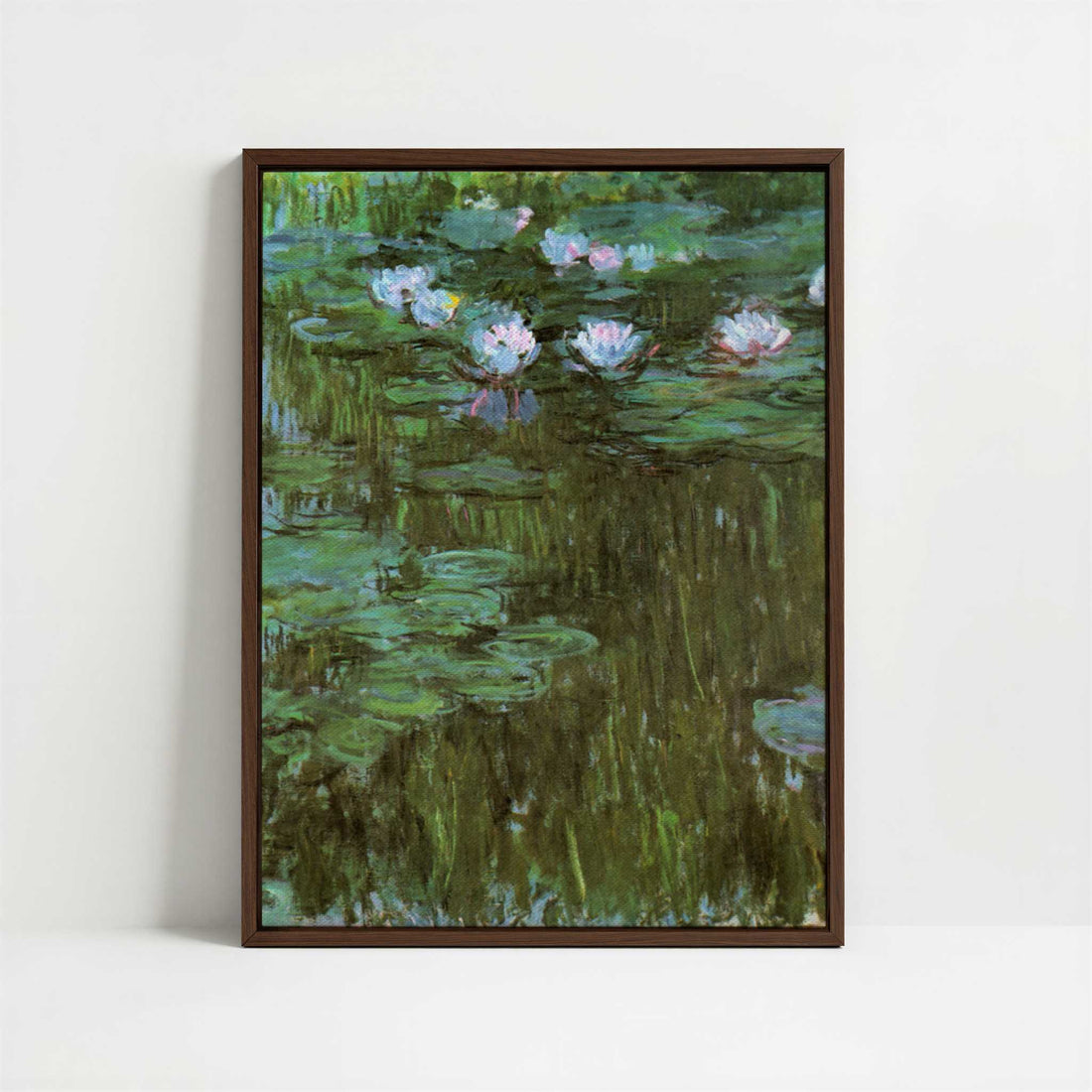 Framed Canvas - Framed canvas in dark wood color frame