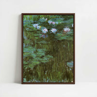 Framed Canvas - Framed canvas in dark wood color frame