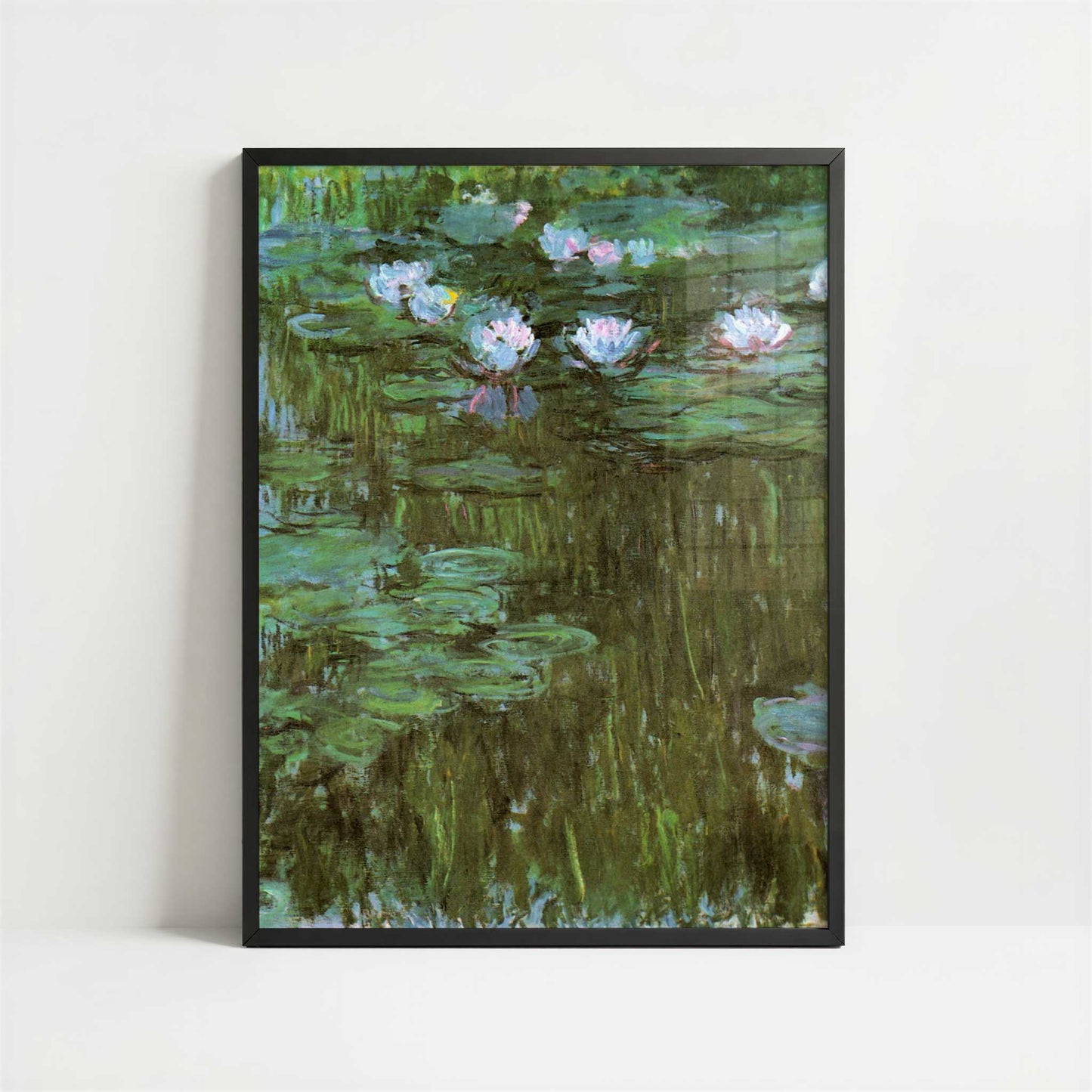 Water-lilies (1909–26) by Claude Monet – Art Print - Art print in black frame
