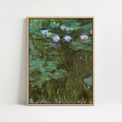 Framed Canvas - Framed canvas in oak color frame