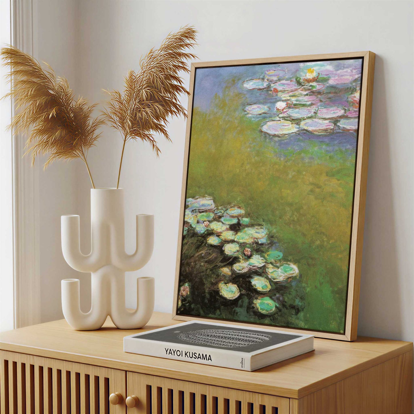 Framed Canvas - Framed canvas in a stylish interior setting