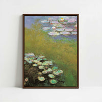 Framed Canvas - Framed canvas in dark wood color frame