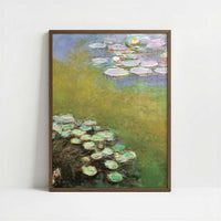 Water-lilies (1909) by Claude Monet – Art Print - Art print in dark wood frame