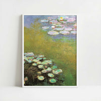Water-lilies (1909) by Claude Monet – Art Print - Art print in white frame