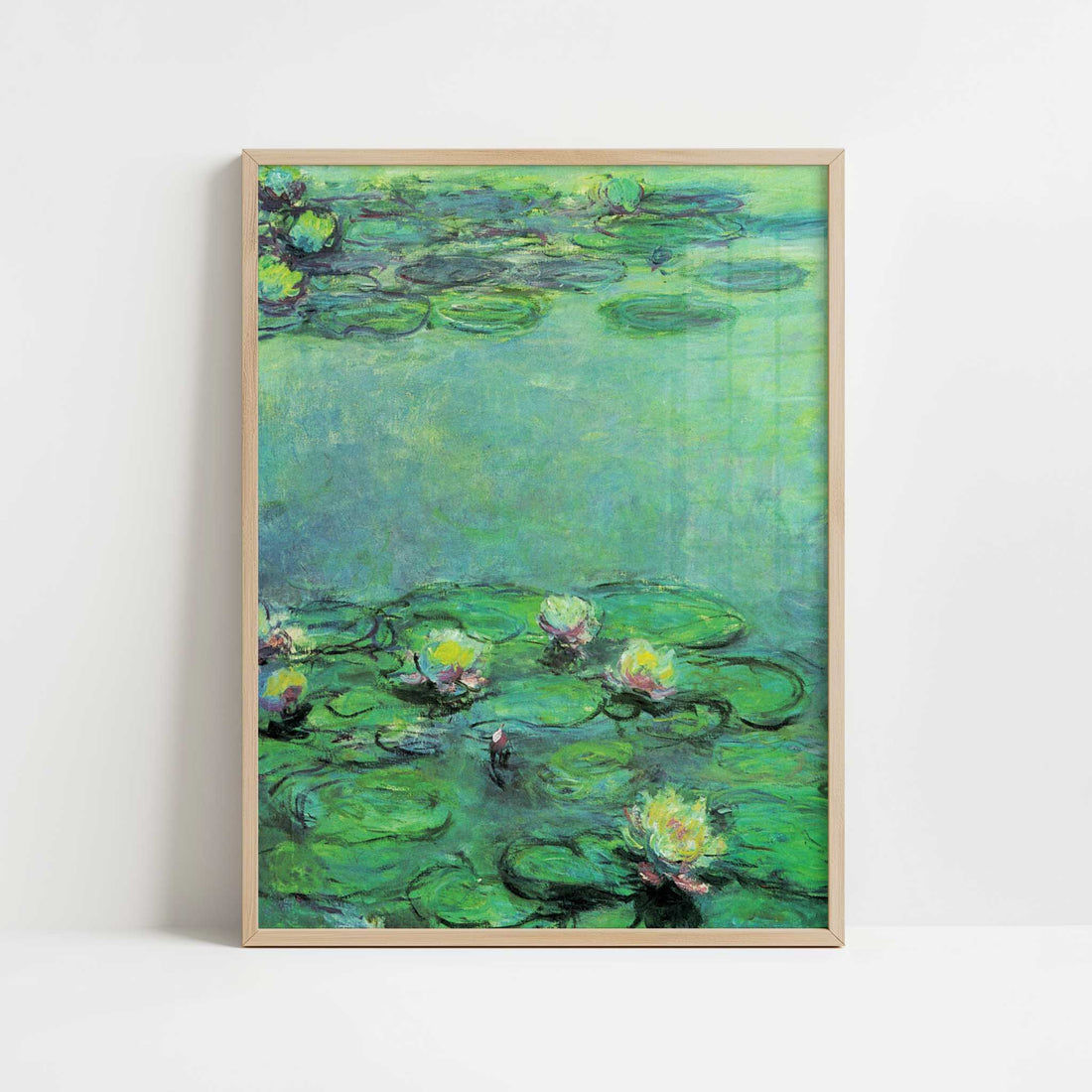 Water-lilies (1914-17) by Claude Monet – Art Print - Art print in oak frame