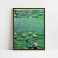 Framed Canvas - Framed canvas in dark wood color frame