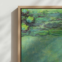 Framed Canvas - Close-up detail and texture of the framed canvas