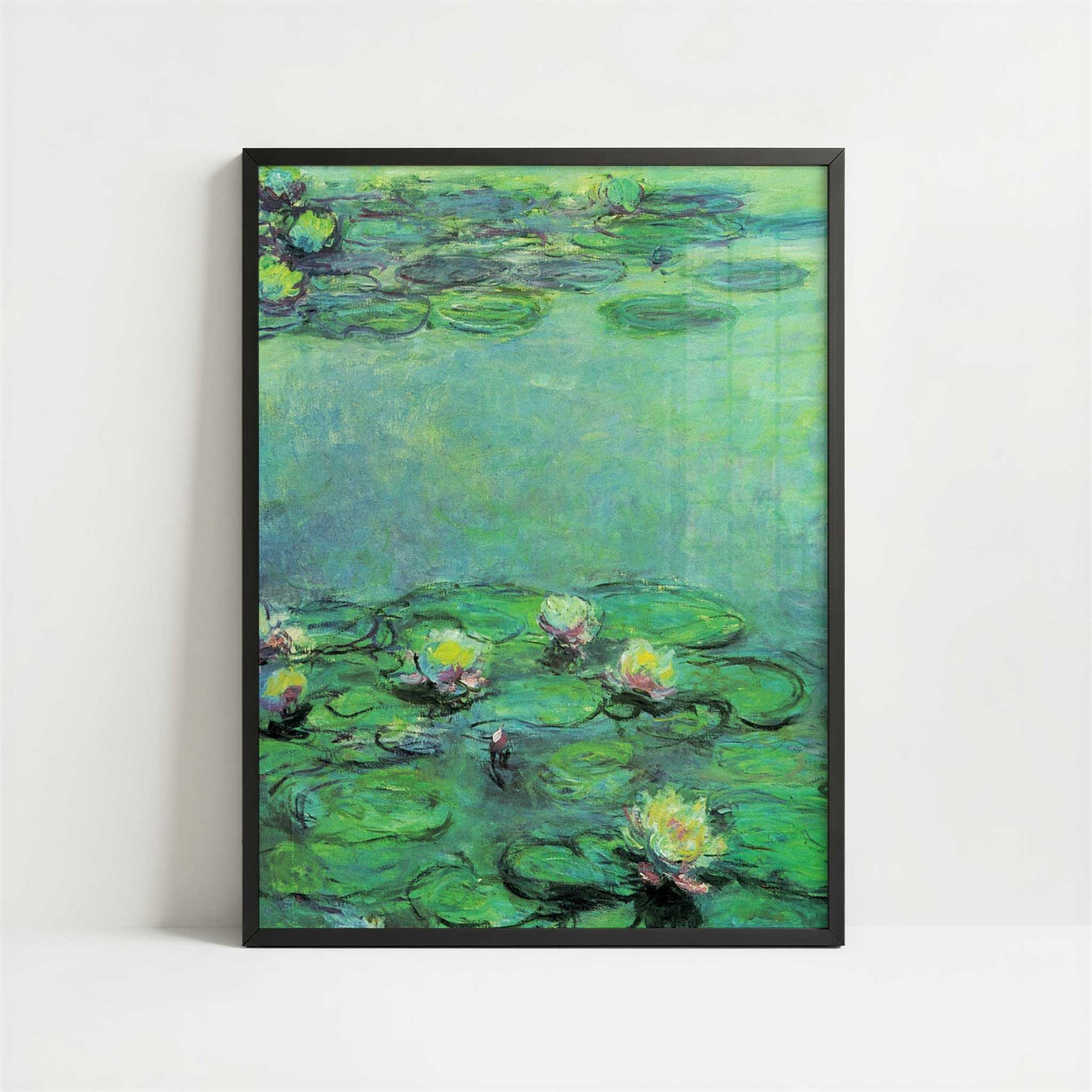 Water-lilies (1914-17) by Claude Monet – Art Print - Art print in black frame