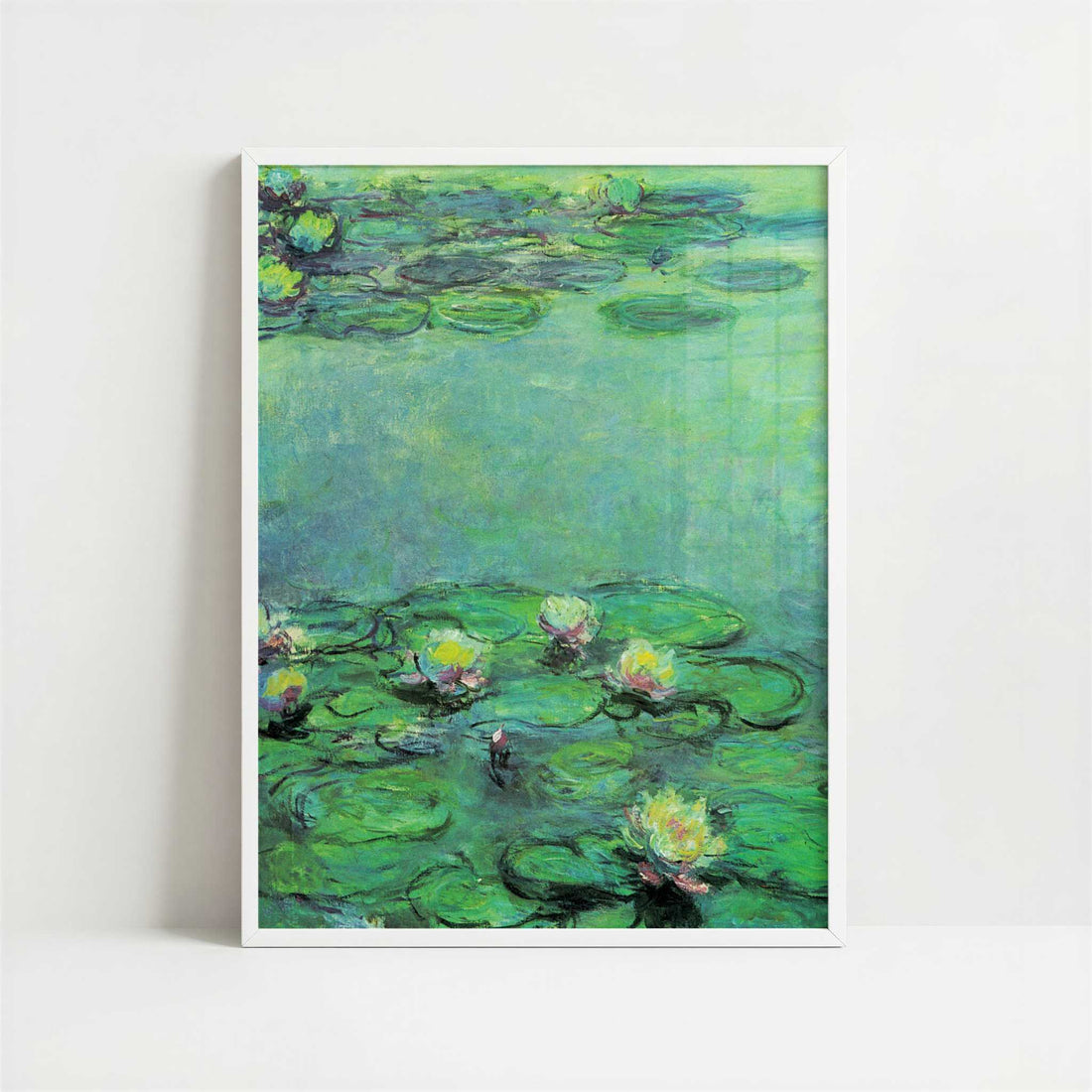 Water-lilies (1914-17) by Claude Monet – Art Print - Art print in white frame