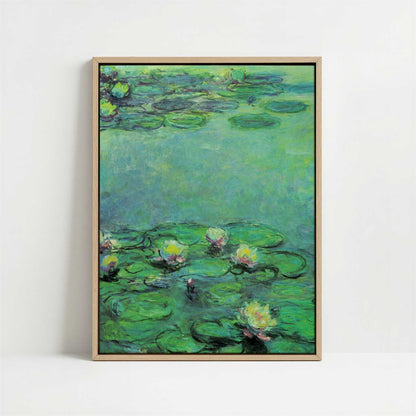 Framed Canvas - Framed canvas in oak color frame