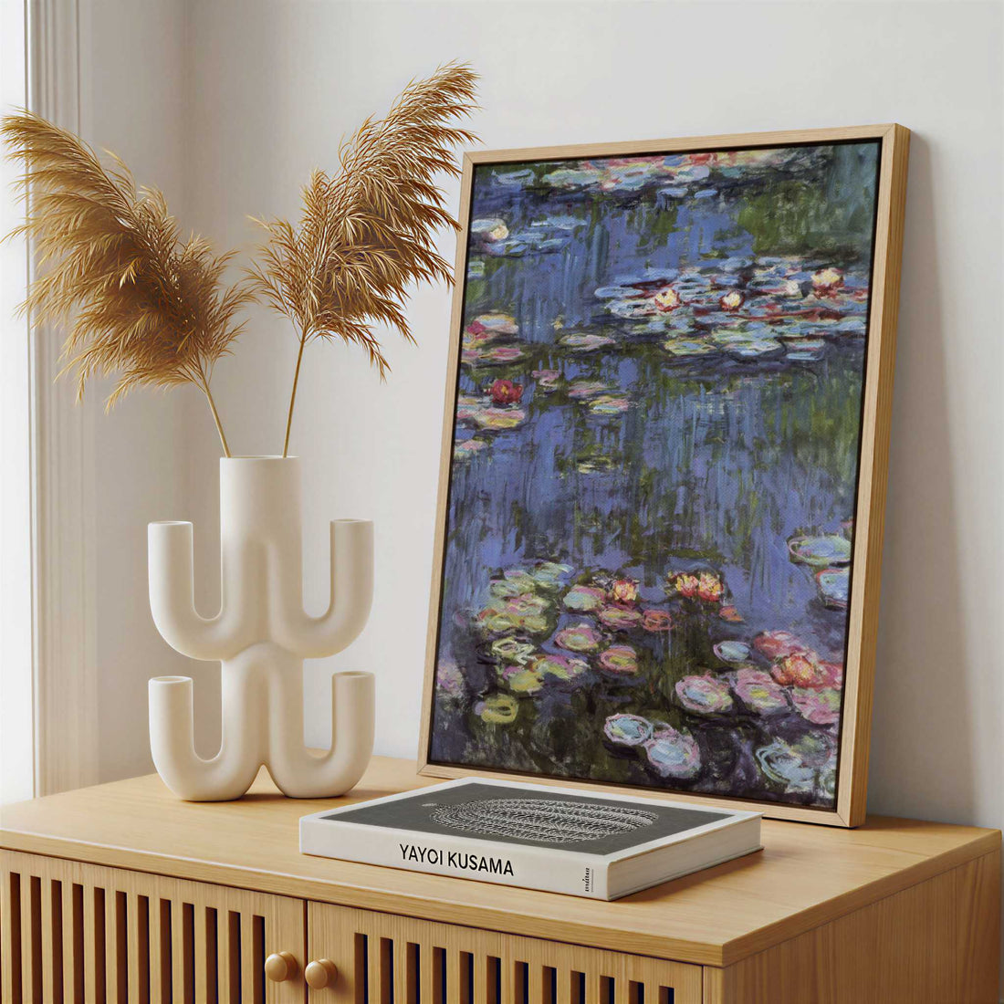 Framed Canvas - Framed canvas in a stylish interior setting