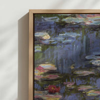 Framed Canvas - Close-up detail and texture of the framed canvas