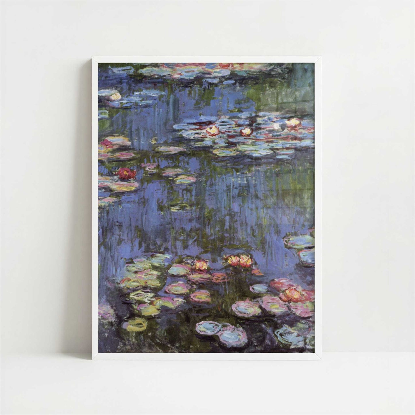 Water-lilies (1914) by Claude Monet – Art Print - Art print in white frame