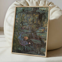 Water-lilies (1915-17) by Claude Monet – Art Print - Interior inspiration