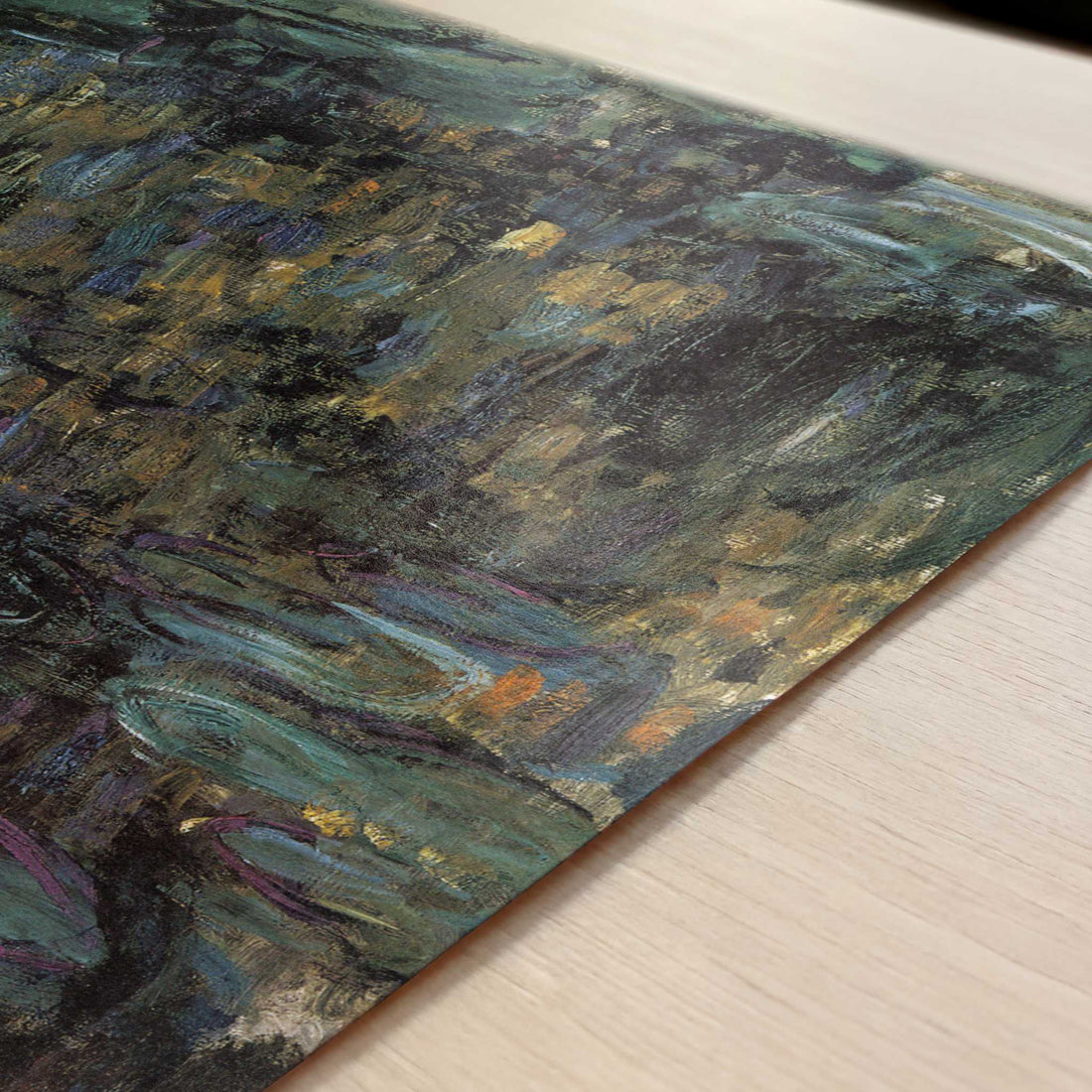 Water-lilies (1915-17) by Claude Monet – Art Print - Close-up detail of the art print