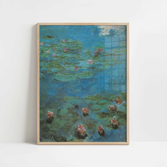 Water-lilies (1920–22) by Claude Monet – Art Print - Art print in oak frame