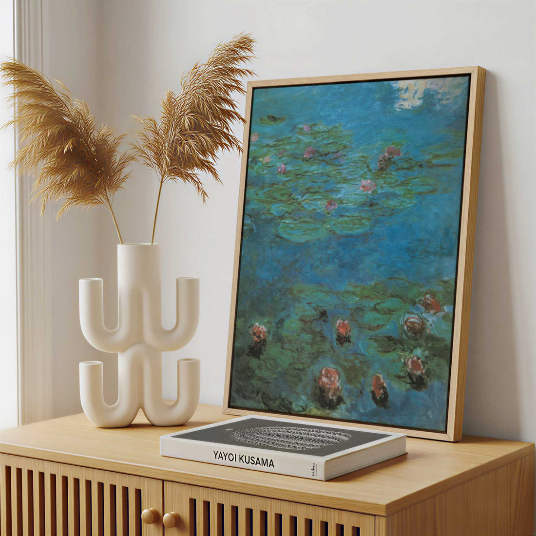 Framed Canvas - Framed canvas in a stylish interior setting