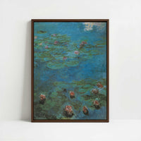 Framed Canvas - Framed canvas in dark wood color frame
