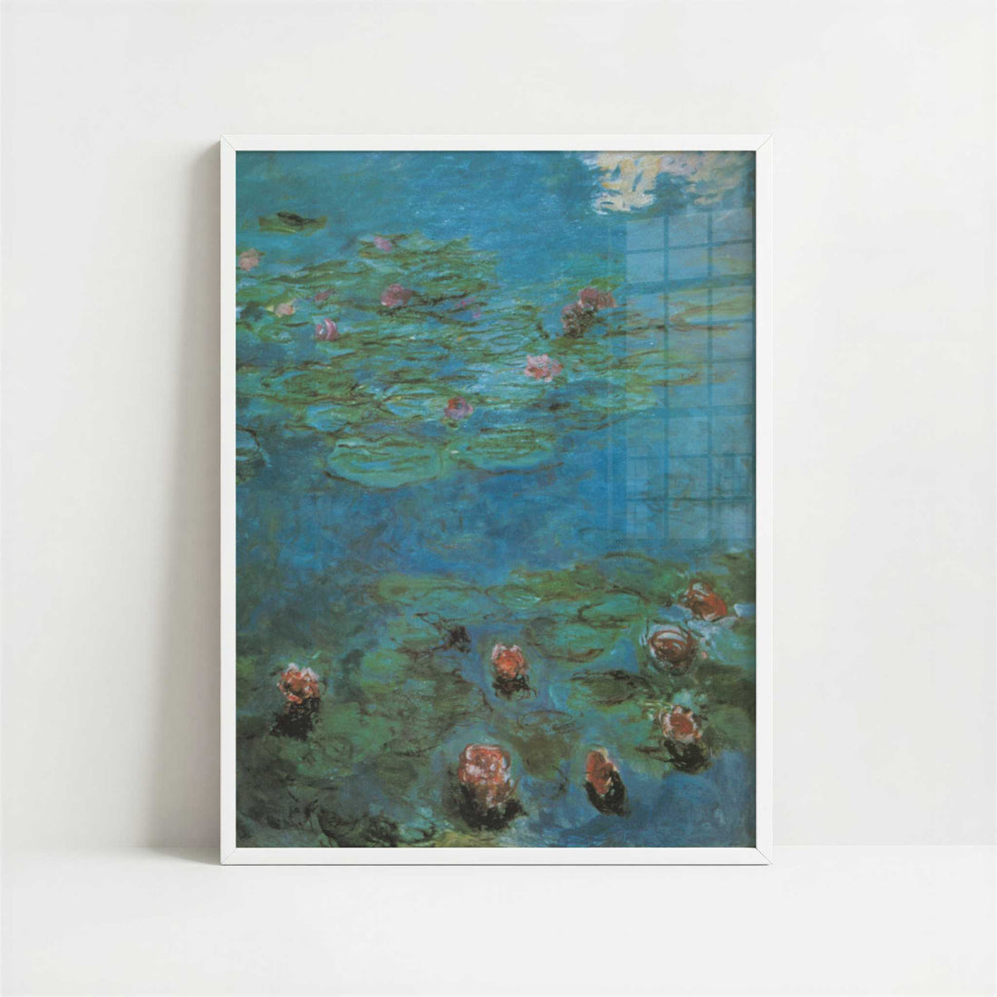 Water-lilies (1920–22) by Claude Monet – Art Print - Art print in white frame