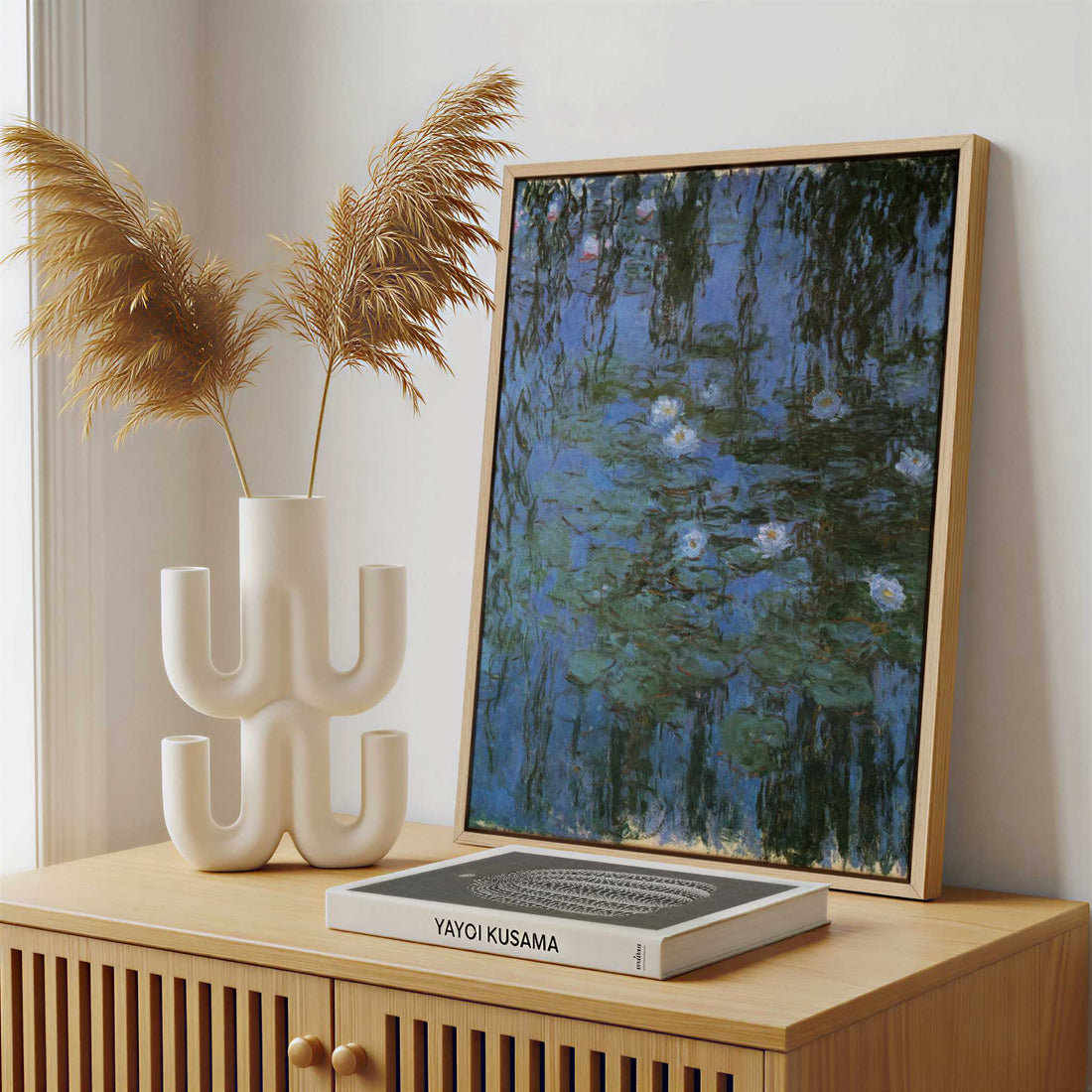 Framed Canvas - Framed canvas in a stylish interior setting