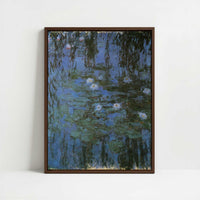 Framed Canvas - Framed canvas in dark wood color frame