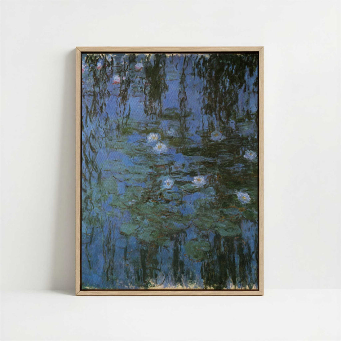 Framed Canvas - Framed canvas in oak color frame