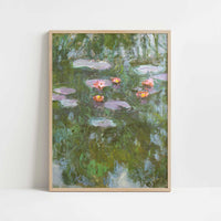 Water-lilies (1911) by Claude Monet – Art Print - Art print in oak frame