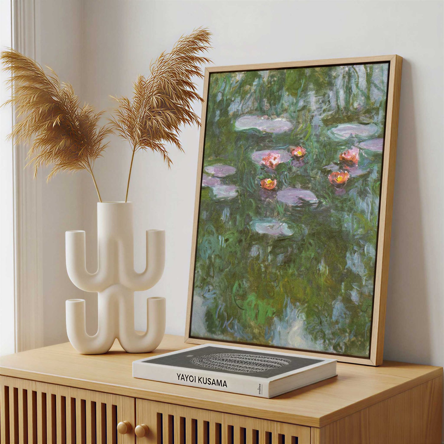 Framed Canvas - Framed canvas in a stylish interior setting