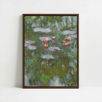 Framed Canvas - Framed canvas in dark wood color frame