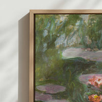 Framed Canvas - Close-up detail and texture of the framed canvas