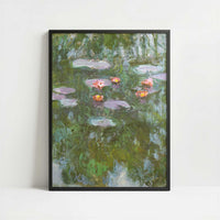 Water-lilies (1911) by Claude Monet – Art Print - Art print in black frame