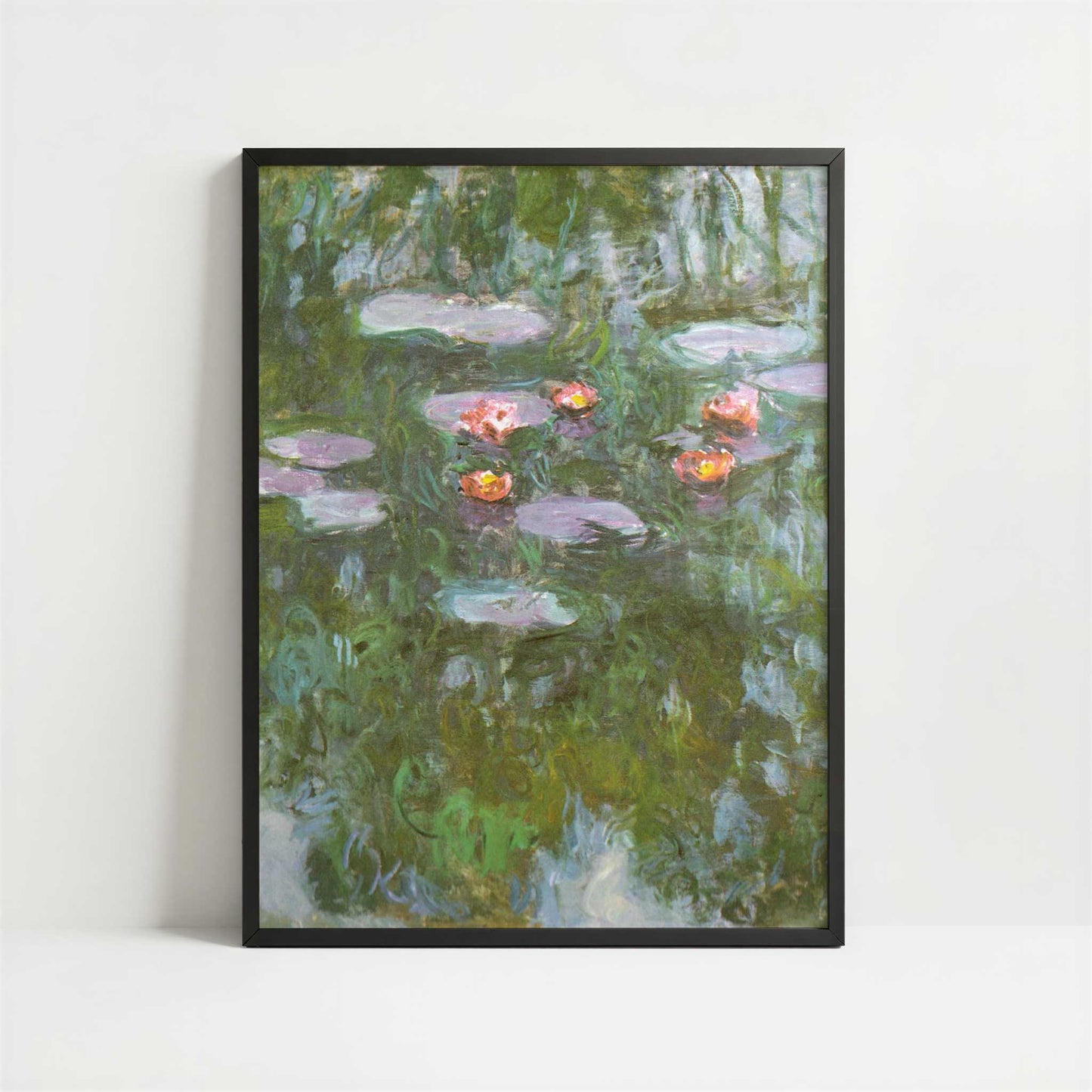 Water-lilies (1911) by Claude Monet – Art Print - Art print in black frame