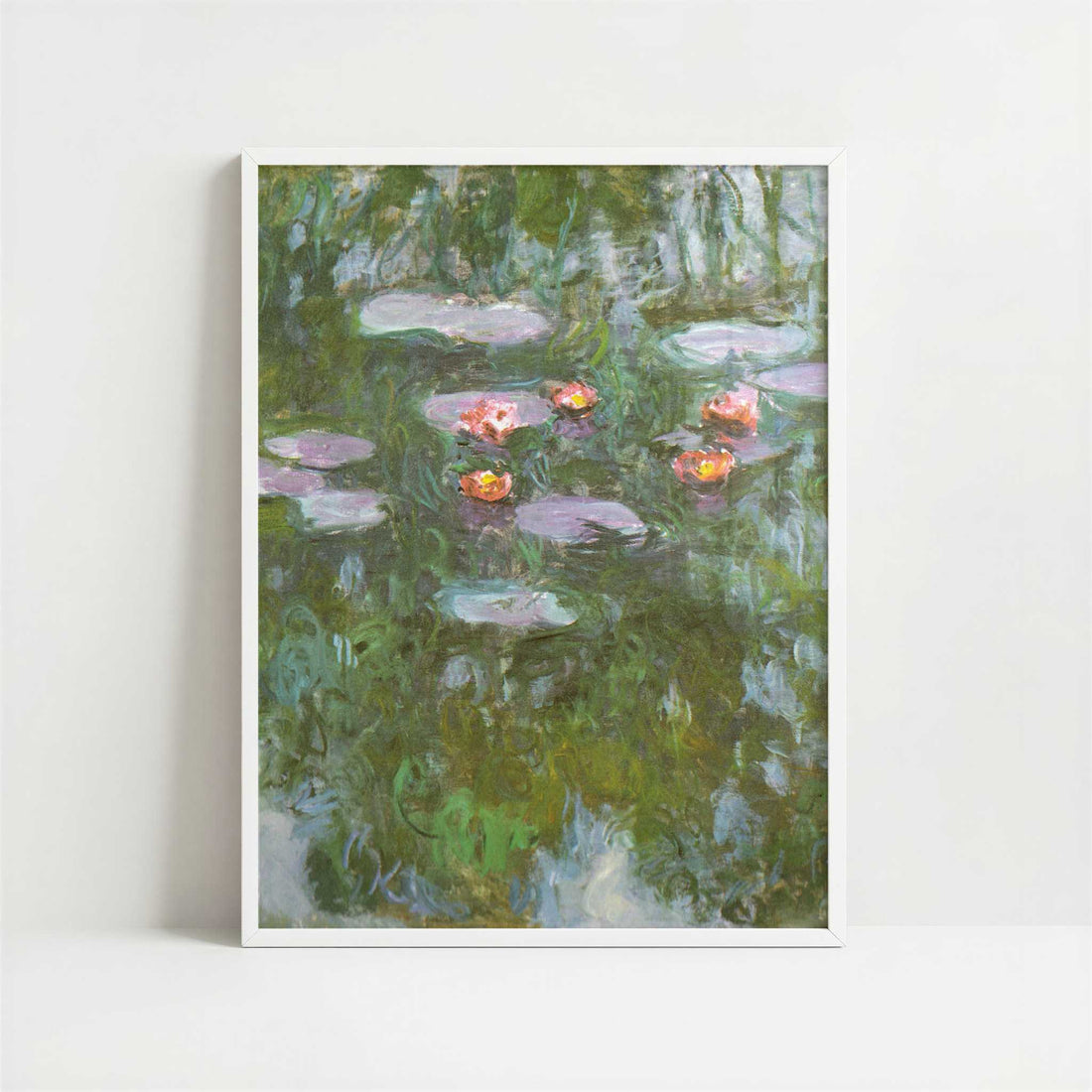 Water-lilies (1911) by Claude Monet – Art Print - Art print in white frame