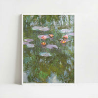 Water-lilies (1911) by Claude Monet – Art Print - Art print in white frame