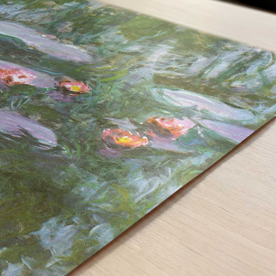 Water-lilies (1911) by Claude Monet – Art Print - Close-up detail of the art print