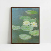 Framed Canvas - Framed canvas in dark wood color frame