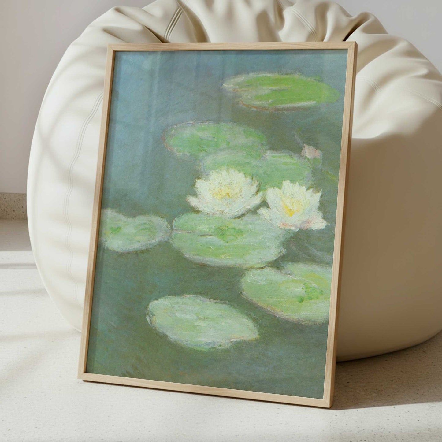 Water-lilies, evening (1908) by Claude Monet – Art Print - Interior inspiration