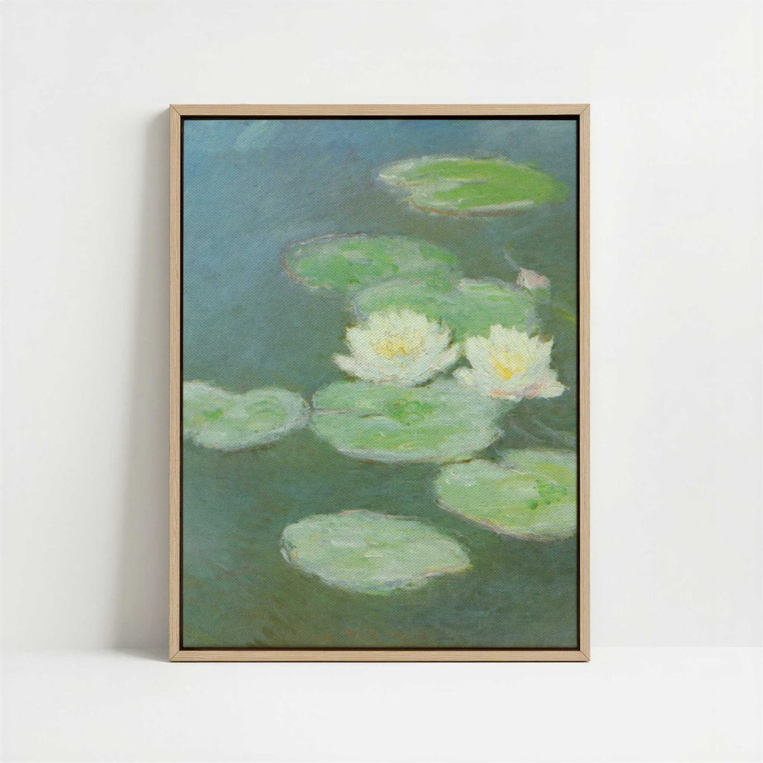 Framed Canvas - Framed canvas in oak color frame