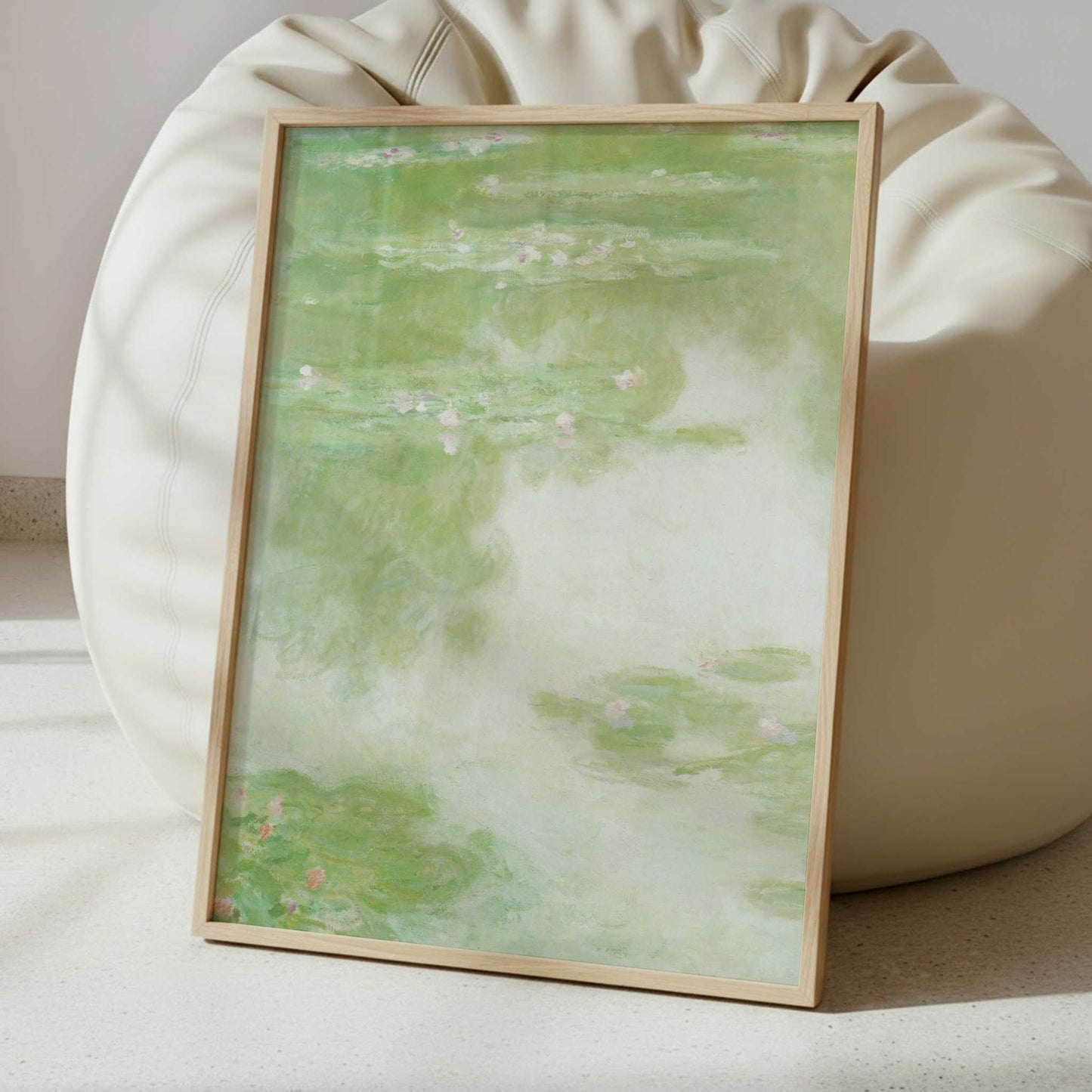 Water-lilies Green (1907) by Claude Monet – Art Print - Interior inspiration