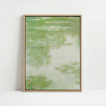 Framed Canvas - Framed canvas in oak color frame