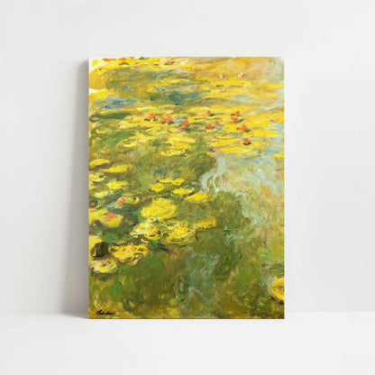 Water-lilies Green Yellow (c.1920) by Claude Monet – Art Print - Unframed art print