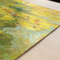 Water-lilies Green Yellow (c.1920) by Claude Monet – Art Print - Close-up detail of the art print