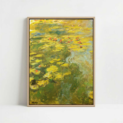 Framed Canvas - Framed canvas in oak color frame
