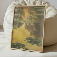 Water-lilies Orange (1907) by Claude Monet – Art Print - Interior inspiration