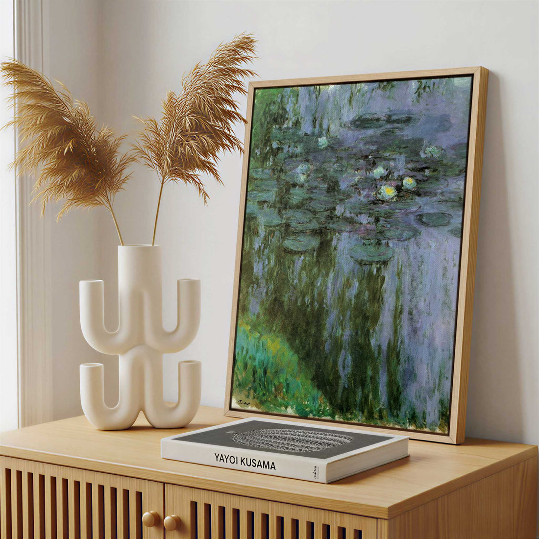 Framed Canvas - Framed canvas in a stylish interior setting