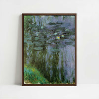 Framed Canvas - Framed canvas in dark wood color frame