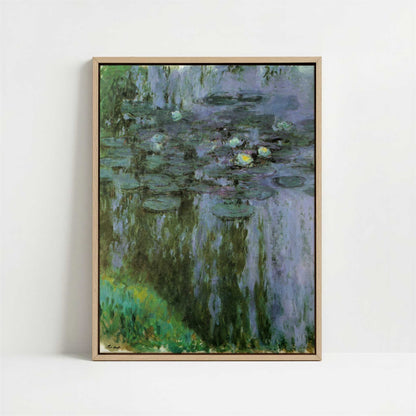 Framed Canvas - Framed canvas in oak color frame